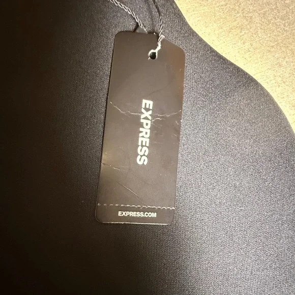 EXPRESS Editor Midi Skirt Pencil Career Business Office Black Size 6 NWT-952 - Picture 2 of 9